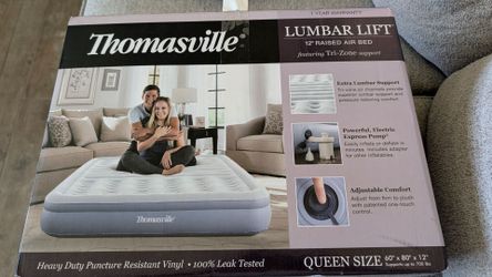Queen size mattress with air pump