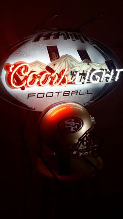 49ers neon sign coors light