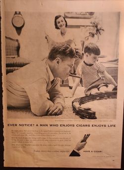 1950s cigar ad