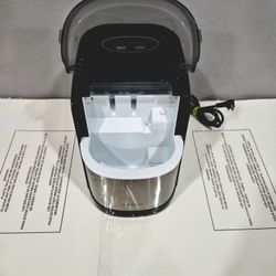 33lb ice maker machine black/ stainless insignia