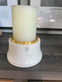 Heavy marble candleholder