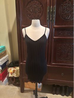 Wayne Rogers Black Knit Dress