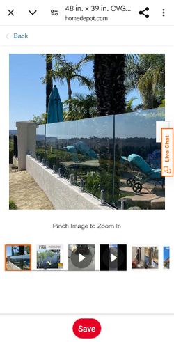 1/2 Inch Thick Tempered Glass Pannels