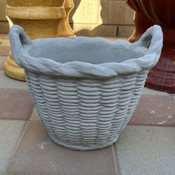 New Flower Pot Made Out Of Cement Perfect Gift 