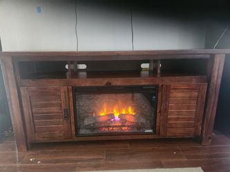 TV Stand Cabinet and Fireplace!