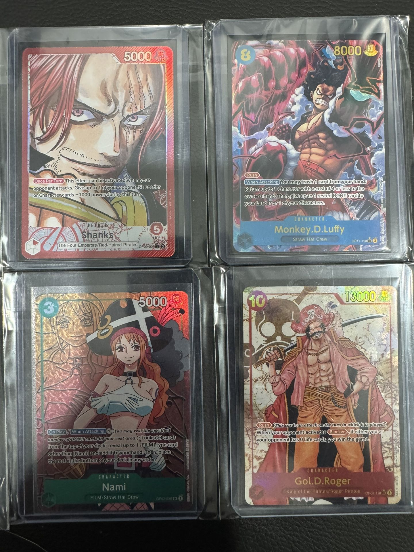 Raw One Piece Cards