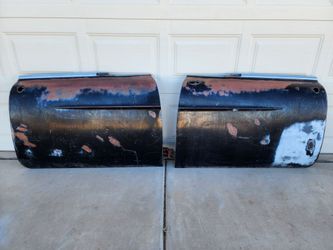 OEM 1957 Cadillac 4 Door Front L & R Door Shell Pair Original 57 Caddy