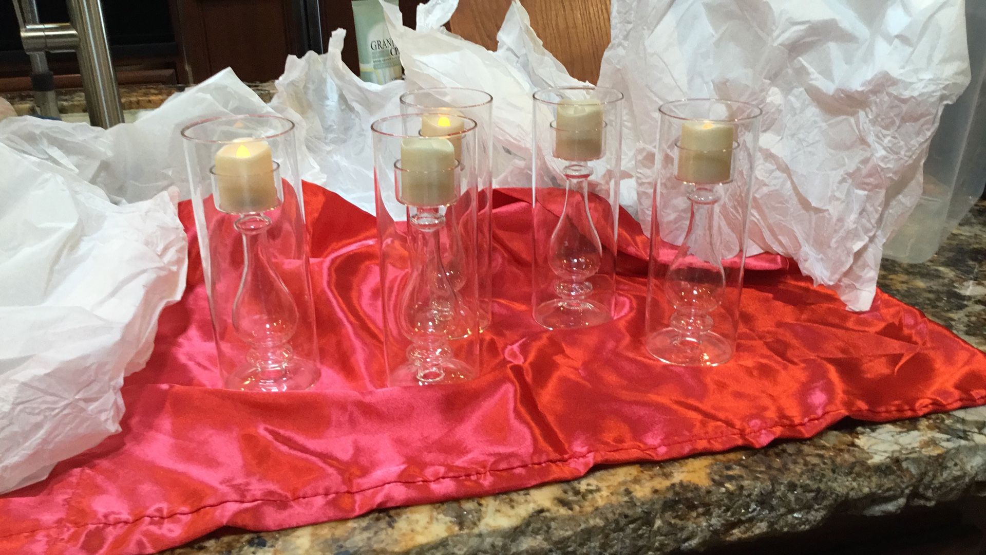 5 “Still Serenity “. Hurricane Tea Light Candle Holder. Rain Sale. $20