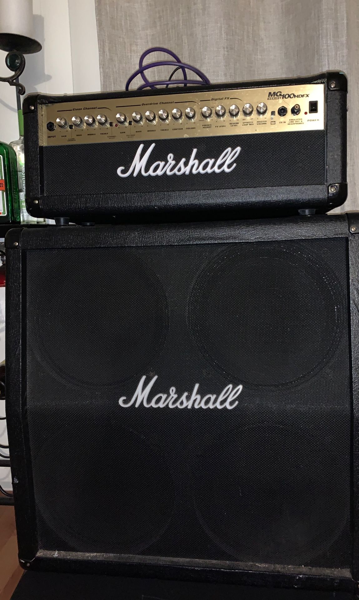 Marshall half stack amp