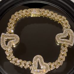 $55 Heart Gold Plated Necklace 