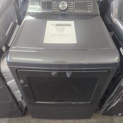 Profile 7.4 cu. ft. Smart Electric Drver in Diamond Gray with Steam, Sanitize Cycle and Sensor Dry, ENERGY STAR