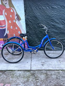 Schwinn Meridian Adult Tricycle - 26” Wheels, Blue,