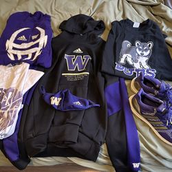 UW University of Washington Huskies Shirt Hoodie Shoes Apparel New