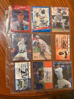 Signed Sports Trading Cards ( Hesperia Ca )