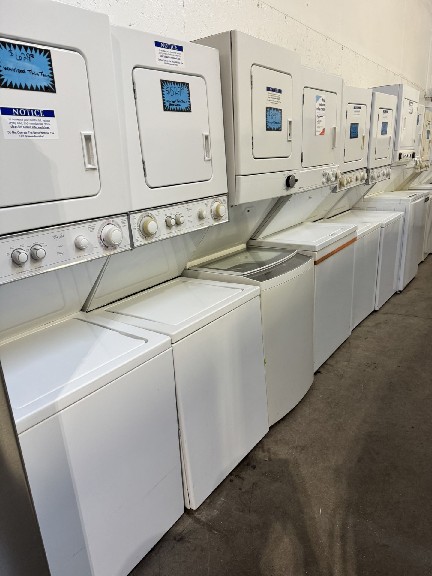 Huge Stackable Washer & Dryer