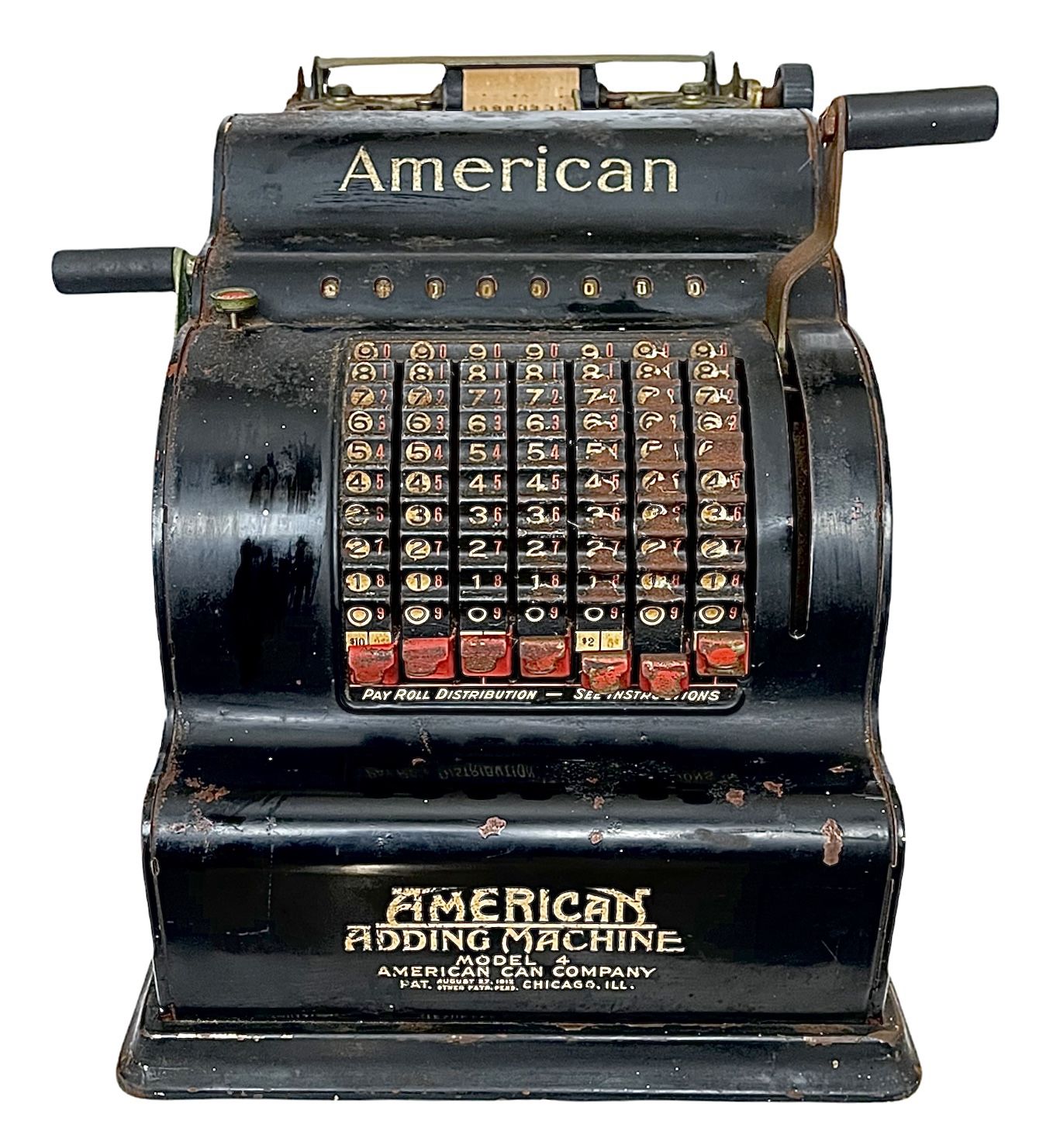 Antique American Adding Machine Model 4 1(contact info removed)