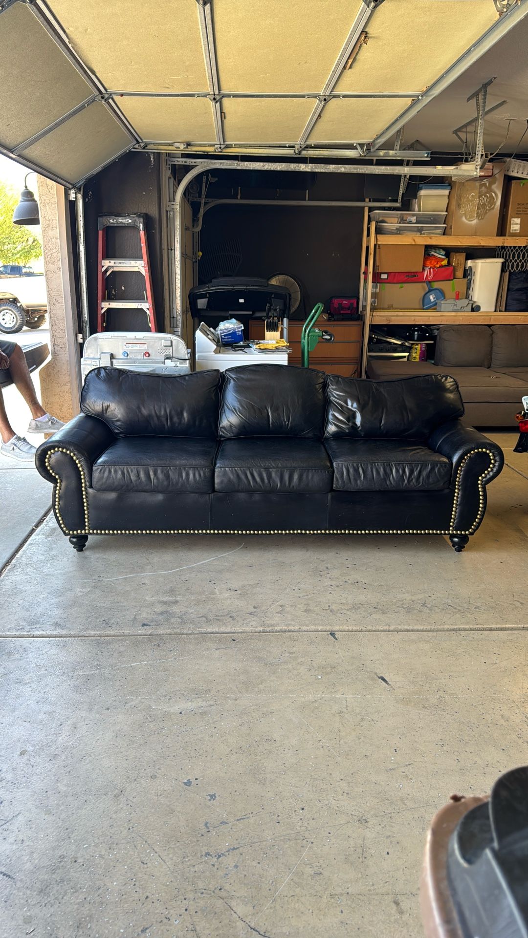 Black Leather Couch