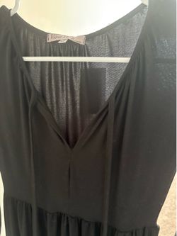 Long sleeve black dress
