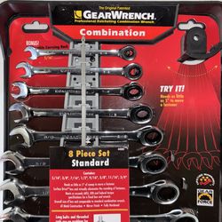 New Gearwrench SAE 8-Piece Combination Ratchet Wrench Set