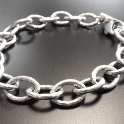 JAMES AVERY HEAVY HAMMERED CABLE LINK BRACELET (MEDIUM)