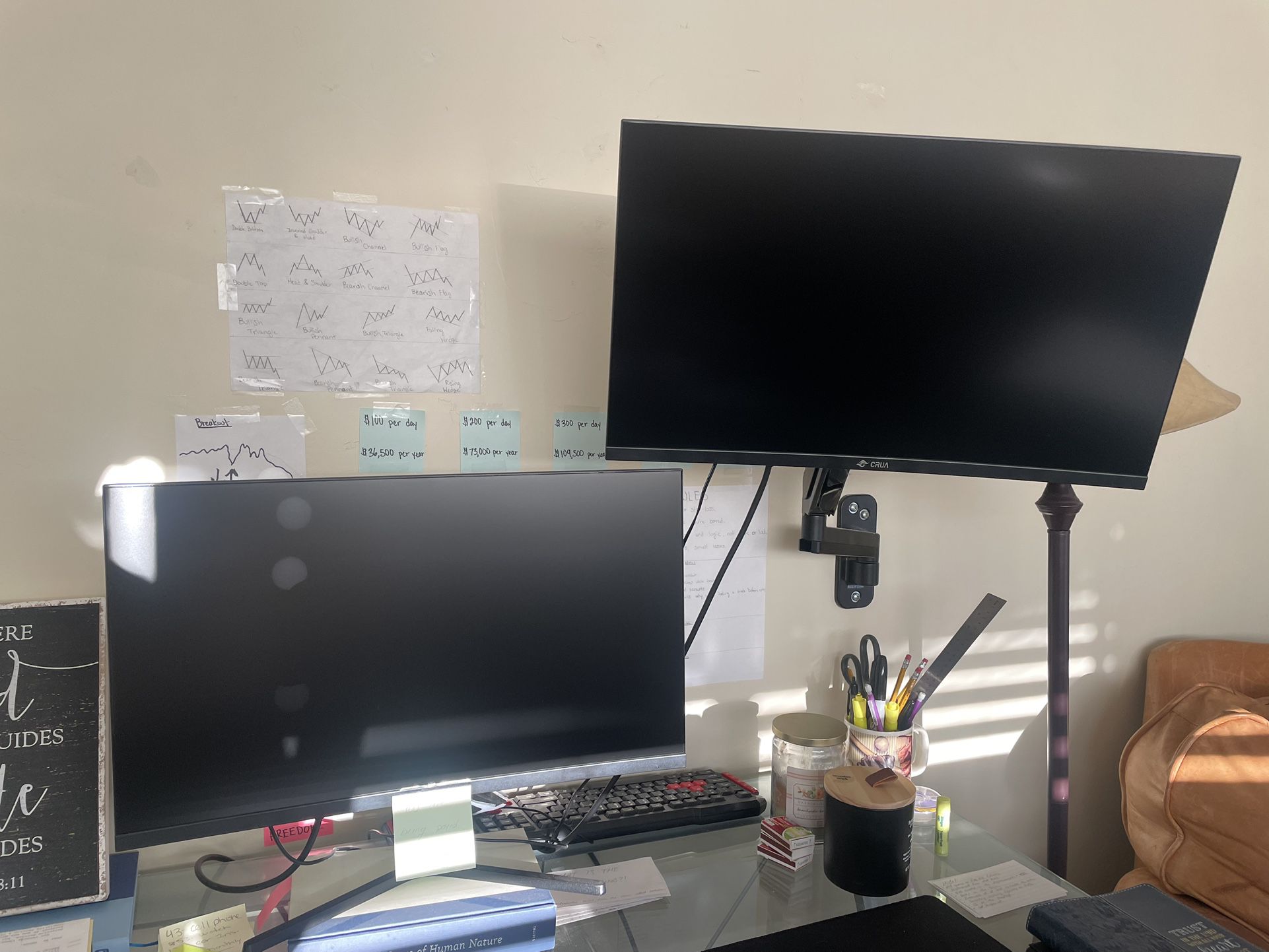 Computer Setup with Monitors 