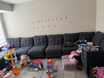 blue long sectional