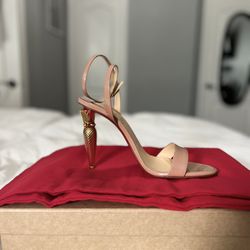 Christian Louboutin LipQueen Ankle Strap Heels