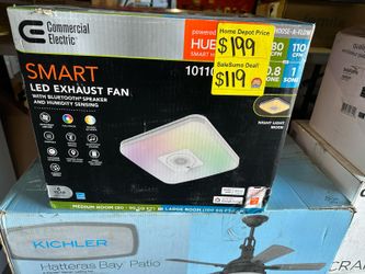 SaleSumo Commercial Electric Smart LED Exhaust Fan with Bluetooth Speaker and Humidity Sensing