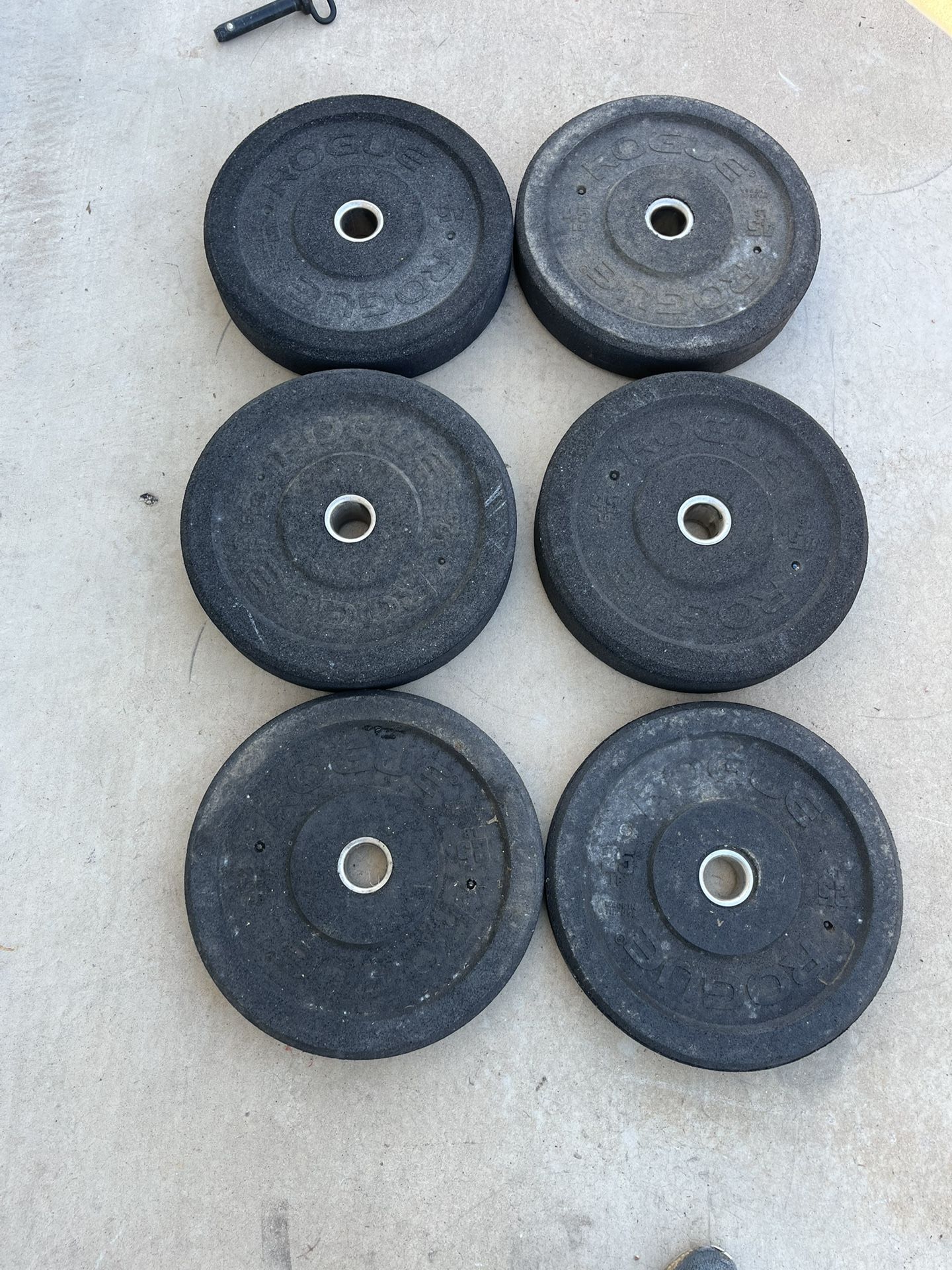 Rogue 230lb Mil Spec Olympic Bumper Plate Set Weights