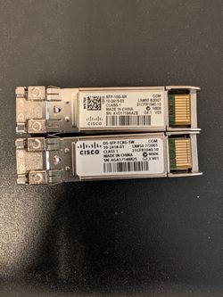 Cisco SFP 10g and 8g