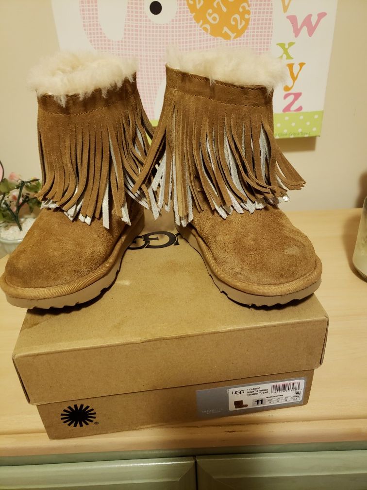 Size 11 girl UGG boots