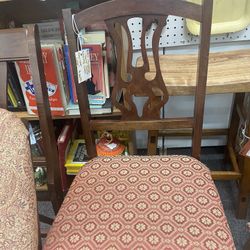Chair Folding Vintage Harp Back 