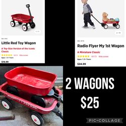 $25 Two Radio Flyer wagons