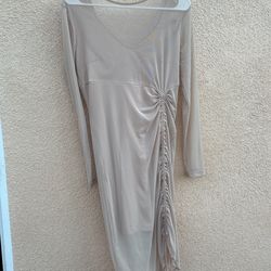 Bebe Large Dress Creme Color
