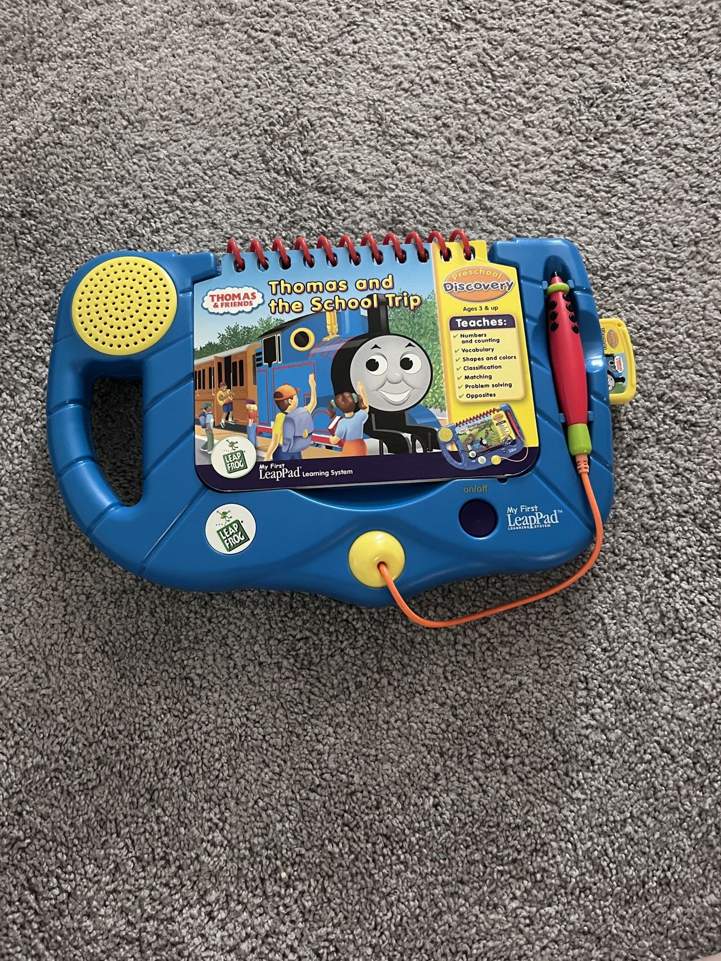Leapfrog learning system with thomas the train