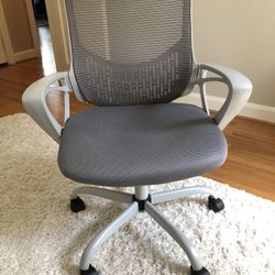 Gray Swivel Desk Chair