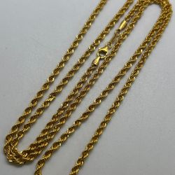 21 karat Gold rope Chain 