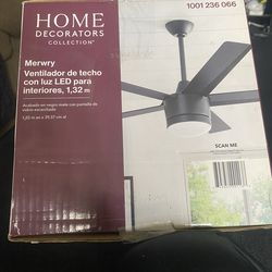 HOME Decorators collection Merwry 52 in. LED Indoor Ceiling Fan with Remote