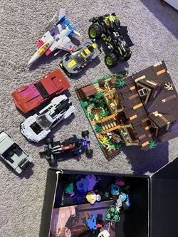 FunWhole Fun Whole Wood Cabin Retro House Building Bricks Set LEGO