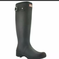 Hunter Original Tall Nebula Rain Boot play waterproof black size us6/eu37