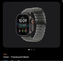 Apple Watch Ultra 4 translucent black ocean band