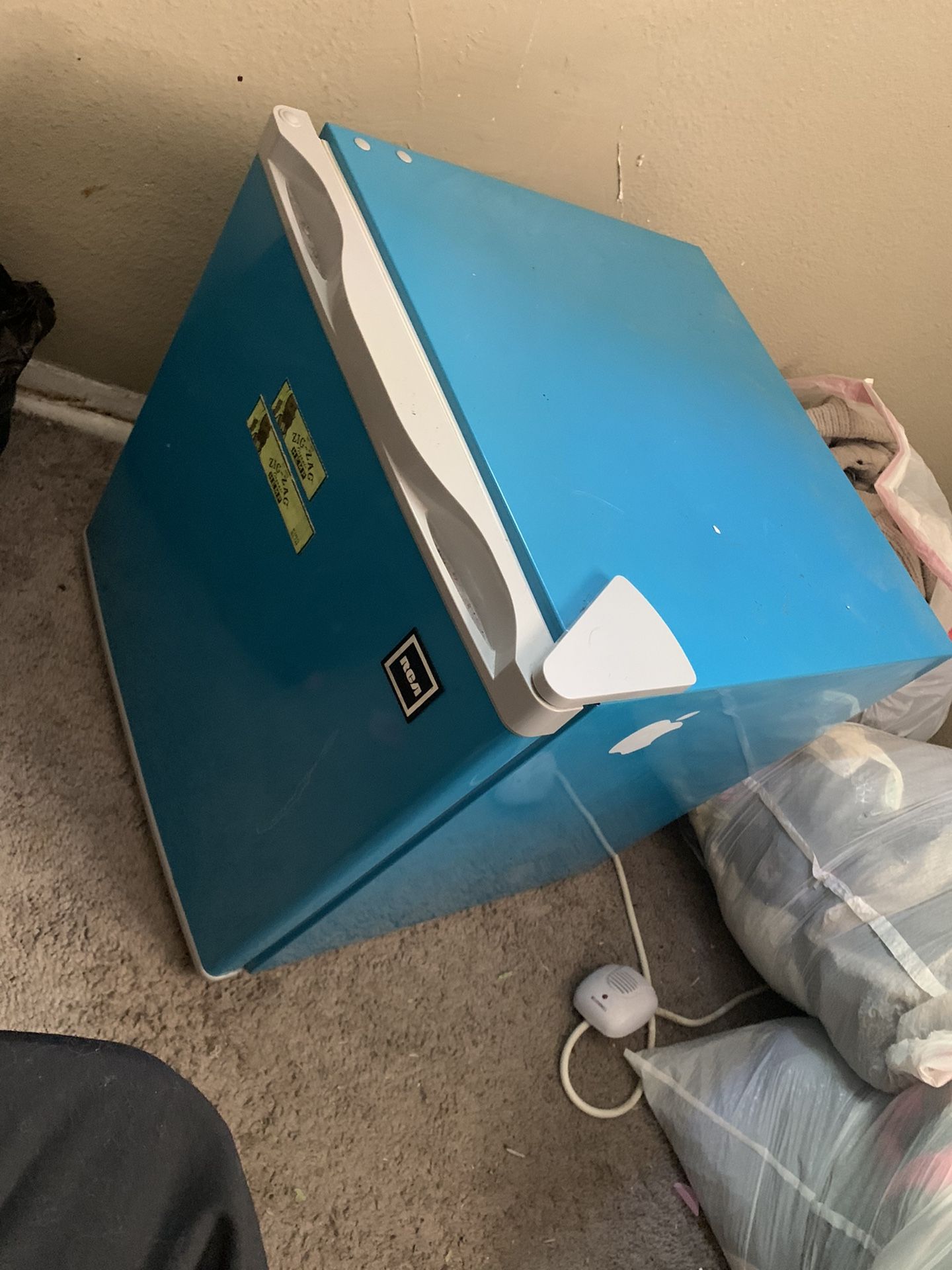 Mini Fridge Blue Color