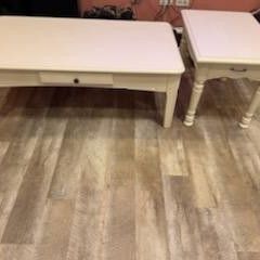 Distressed Coffee Table & End Table