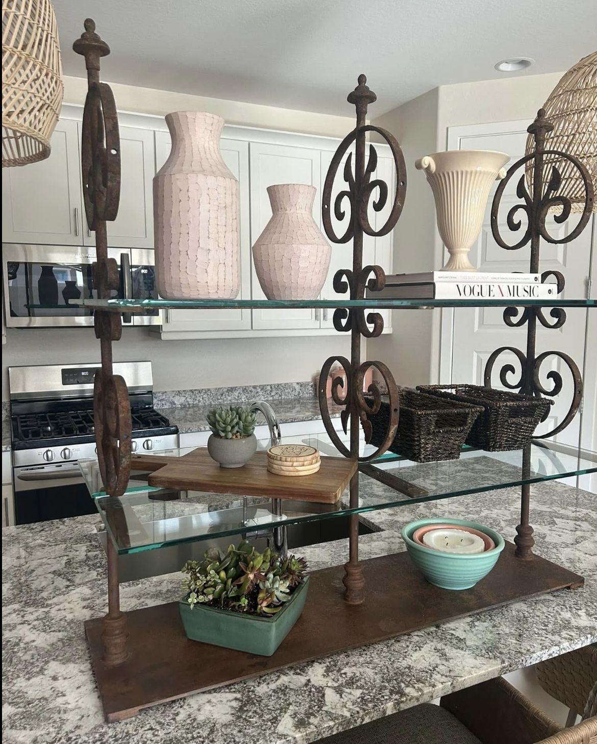 Iron & Glass Shelf