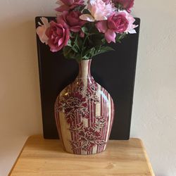 Nice Large Vase Of Flowers