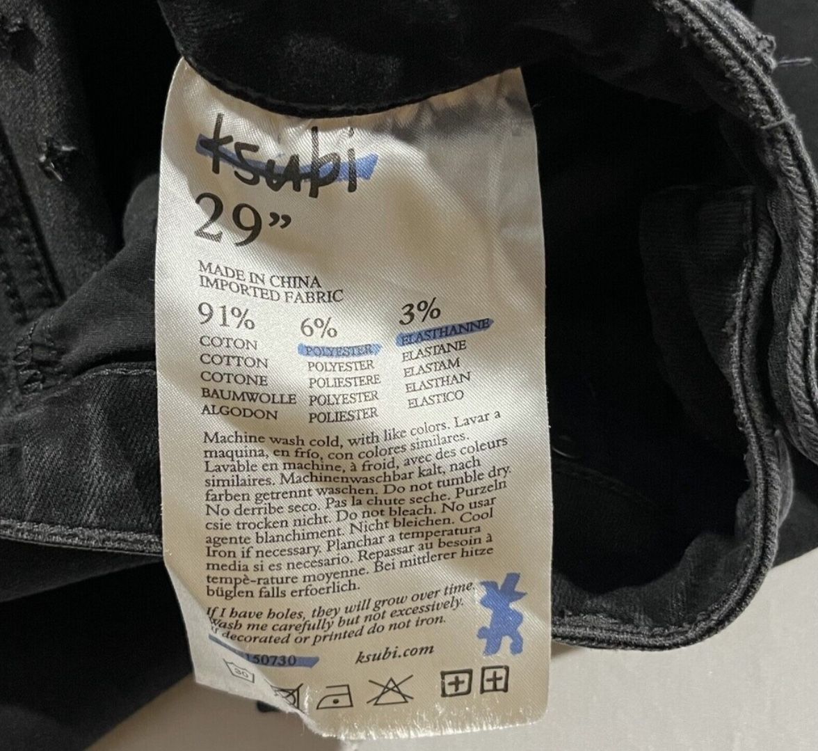 KSUBI BLACK JEANS