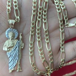 Cadena Con San Judas 14 Kt 24 “