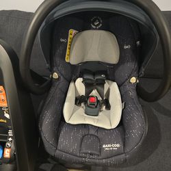 Baby car seat with base