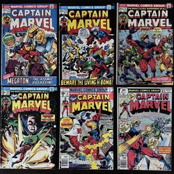 Captain Marvel Lot of Six 22, 23, 31, 36, 51, 62 | 1(contact info removed) | Marvel Comics