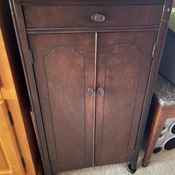 Vintage Record Cabinet 